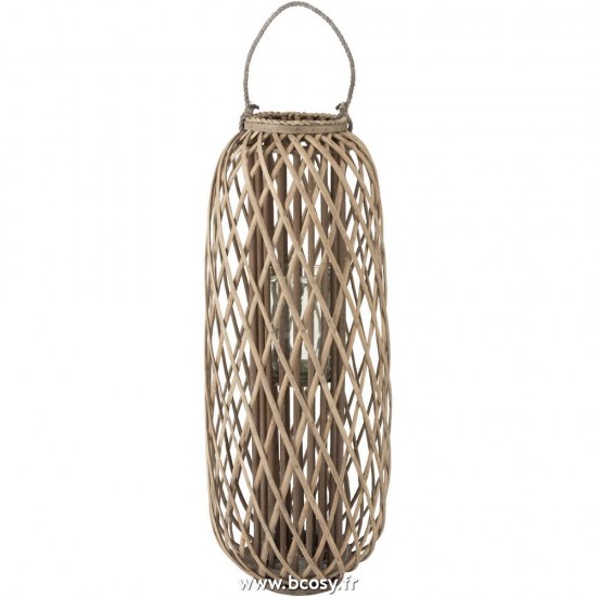 J Line Lanterne Willow Bois Gris Large 95 Jline 1765 by Jolipa 1765