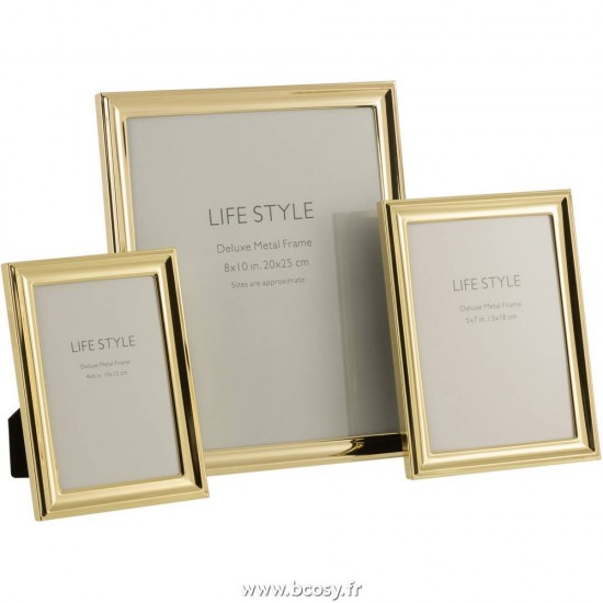 J-Line cadre cadres photo Jolipa J Line Jline Cadre Photo Classique 20X25 Metal Or Large