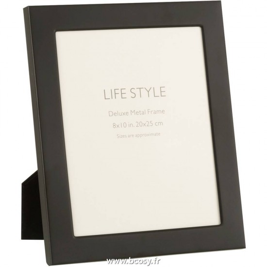 J Line Cadre Photo Bord Large 20X25 Metal Noir Large xB26xH31 cm Jline 17669 by Jolipa 17669