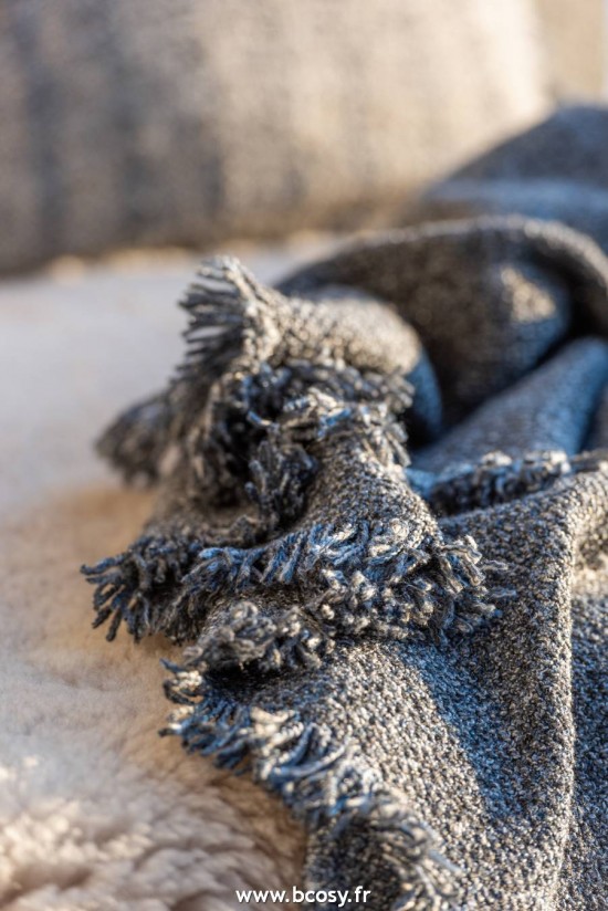 J-Line J Line Plaid Ethnique Coton Bleu