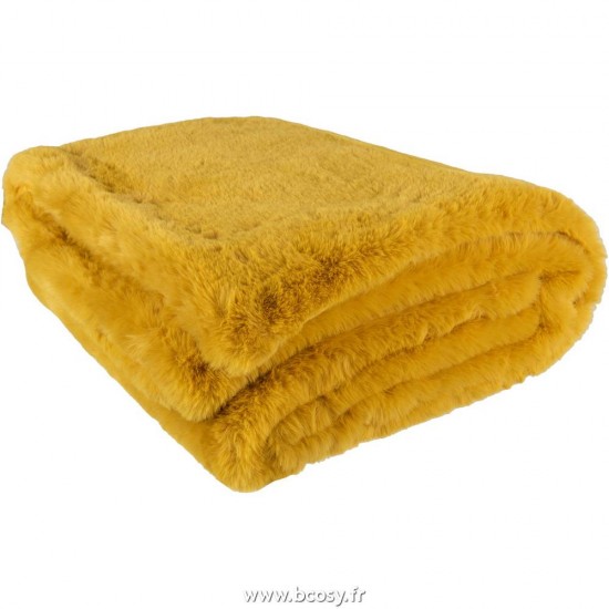 J Line Plaid Cutie Polyester Ocre L180xB130 cm Jline 18090 by Jolipa 18090