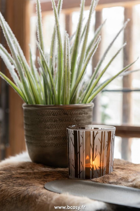 Jolipa J Line Jline Cachepot Chalet Ciment Vert Or Large