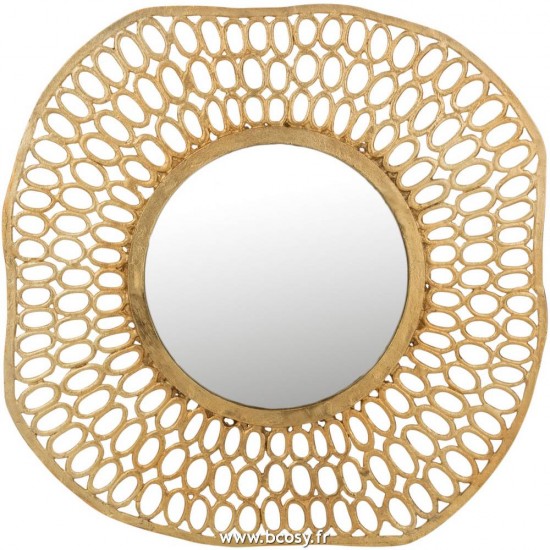 J-Line miroirs Jolipa J Line Jline Miroir Cercles Aluminium Or