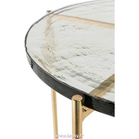 Jolipa J Line Jline Set De 2 Table Gigogne Obi Verre Metal