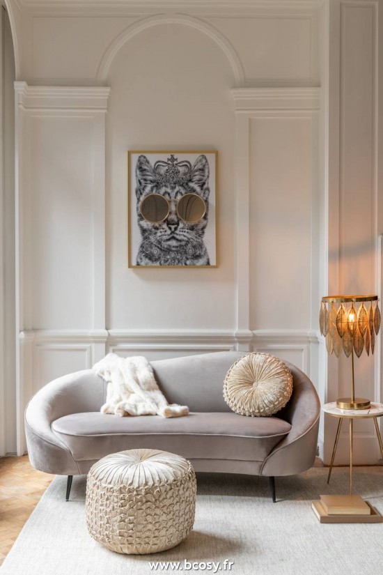 J-Line tables d appoint bouts de canapé J Line Set De 2 Table Gigogne Marbre Metal Or Blanc