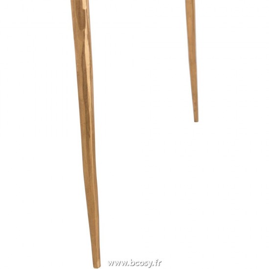 Jolipa J Line Jline Set De 2 Table Gigogne Marbre Metal Or Blanc