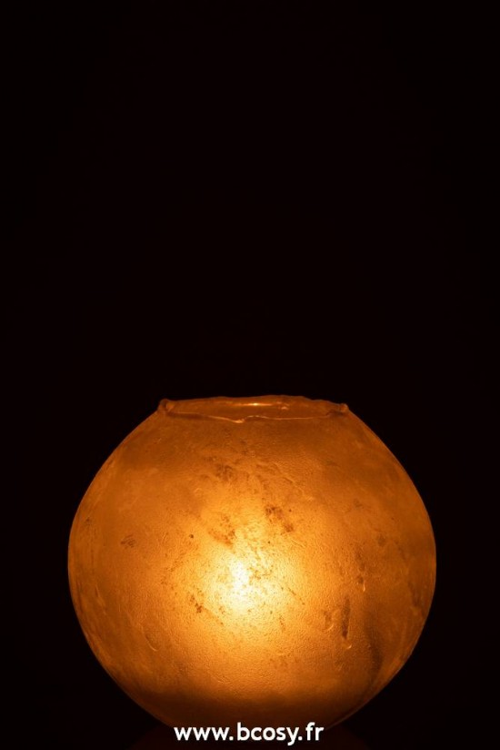 J-Line photophores Jolipa J Line Jline Vase Soda Rond Verre Or Large