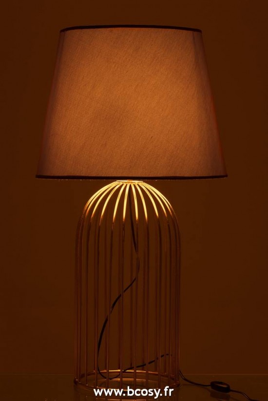 J-Line Éclairage Armatures Luminaires D'intérieur Pieds De Lampe Avec Abat Jour Lampes De Table Jolipa J Line Jline Pied De Lampe Abat Jour Joni Metal Or