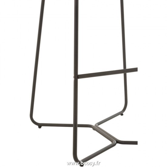 J-Line Sedia Bar Laurent Metallo/Tessuto Verde