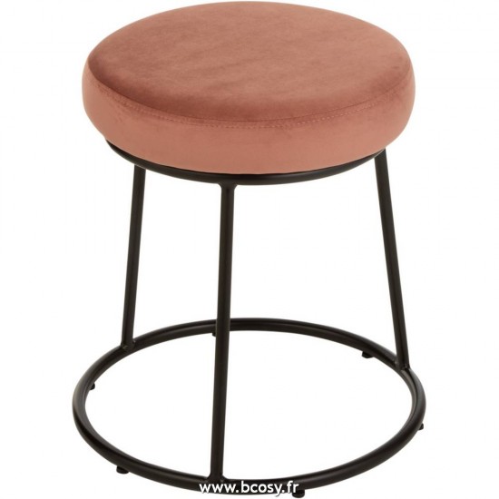 J-Line Seduta Per Supporto Tessuto Rosa Antico