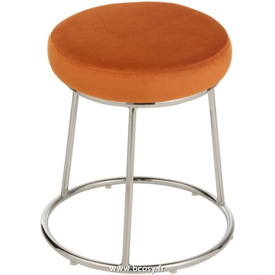 J Line Assise Pour Support Textile Orange L34xB34xH8 cm Jline 19531 by Jolipa 19531