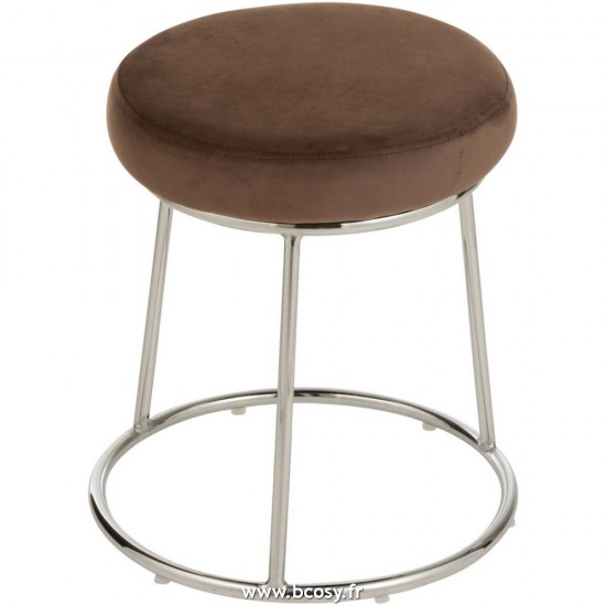 J Line Assise Pour Support Textile Marron L34xB34xH8 cm Jline 19533 by Jolipa 19533