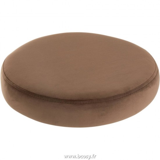 J Line Assise Pour Support Textile Marron L34xB34xH8 cm Jline 19533 by Jolipa 19533