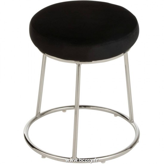 J Line Assise Pour Support Textile Noir L34xB34xH8 cm Jline 19535 by Jolipa 19535