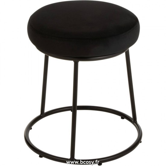 J-Line Seduta Per Supporto Tessuto Nero