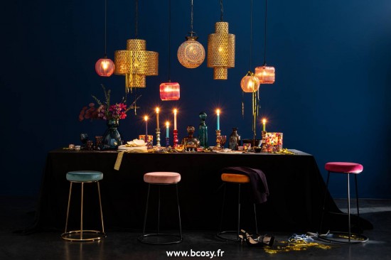 Jolipa J Line Jline Support Moyen Tabouret Metal Noir