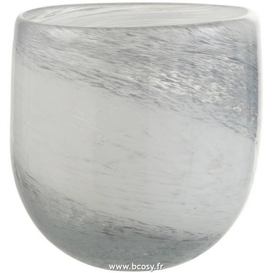 J Line Photophore Denim Verre Blanc Bleu Small 11 Jline 2006 by Jolipa 2006