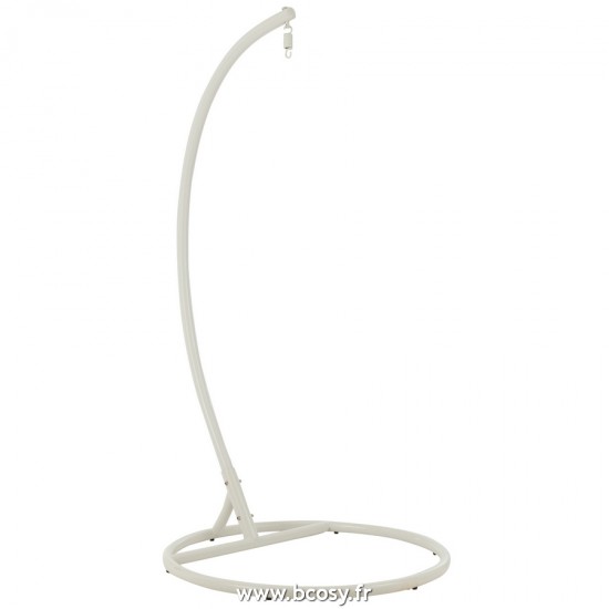 J Line Fauteuil Suspendu Coussins Bula Metal Roseau Blanc L113xB103xH197 cm Jline 20706 by Jolipa 20706