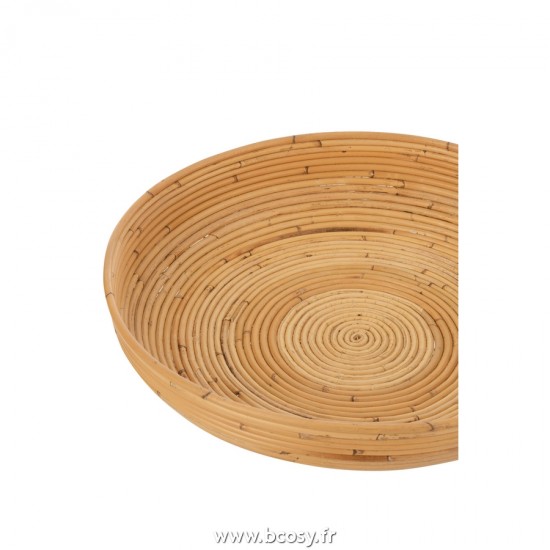 J-Line plats Jolipa J Line Jline Set De 2 Plats Rotain Naturel