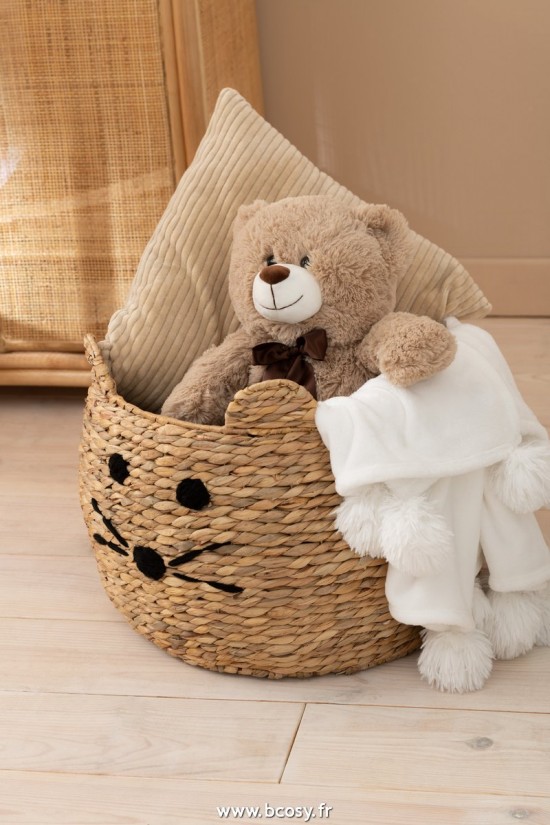 Jolipa J Line Jline Set De 2 Paniers Chat Jacinthe D Eau Naturel