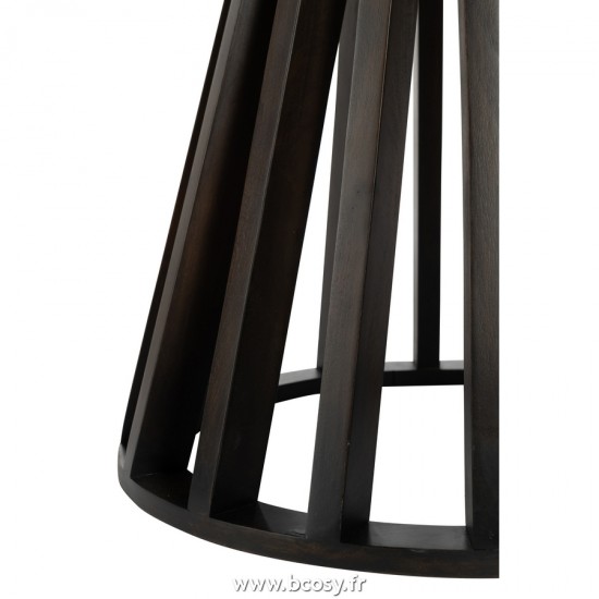 J-Line tables a manger de repas Jolipa J Line Jline Table Connie Bois De Manguier Marron Fonce