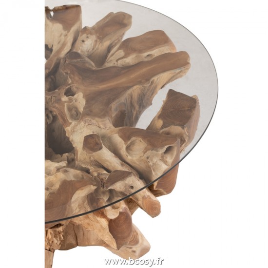 J-Line tables a manger de repas Jolipa J Line Jline Table De Salon Raoul Teck Naturel Small