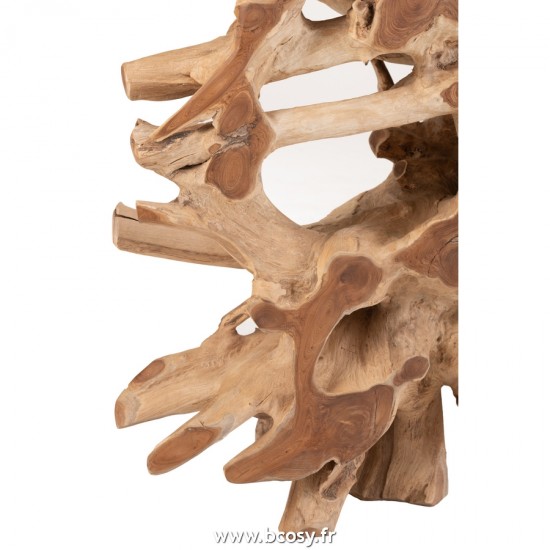 J-Line tables de drapier murales J Line Console Raoul Teck Naturel Medium