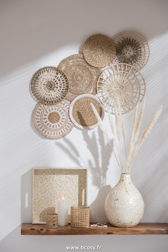 J-Line photophores J Line Photophore Rotin Verre Transparent Large