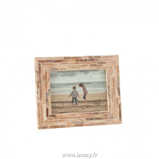 J Line Cadre Photo Nuye Mosaique Mdf Beige 12X17Cm L25xB20xH3 cm Jline 21140 by Jolipa 21140