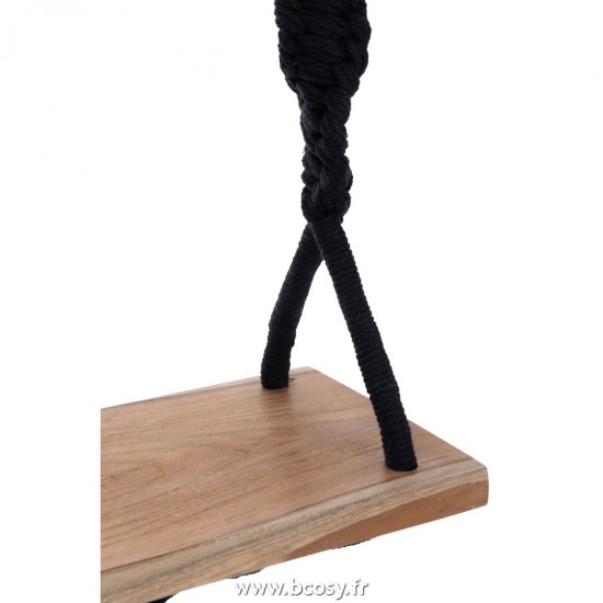 J-Line fauteuils a bascule rotin berceuses berçantes Jolipa J Line Jline Balancoire Coton Alabasia Bois Noir