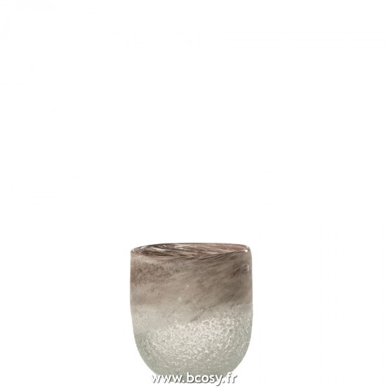 J-Line lanternes photophores Jolipa J Line Jline Photophore Scavo Verre Gris Large