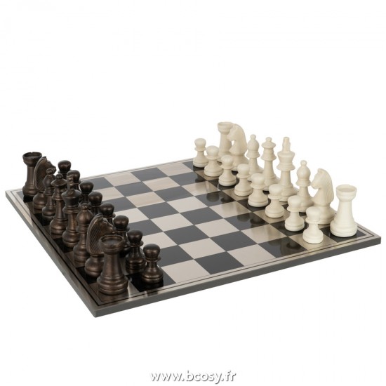 J-Line echiquiers en bois Jolipa J Line Jline Jeu D Echecs Poly Mix