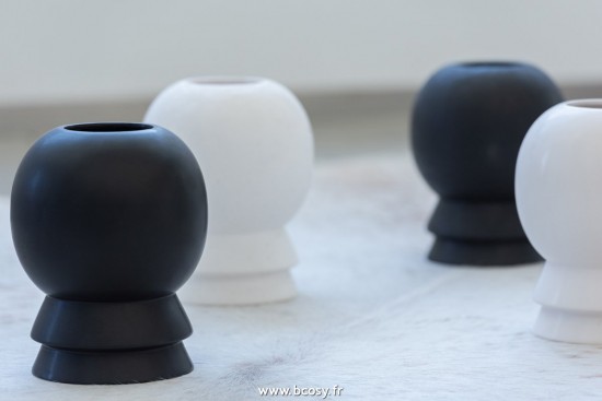 Jolipa J Line Jline Vase Olivia Ceramique Noir Ass2