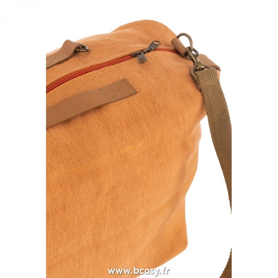 J-Line sacs de plage Jolipa J Line Jline Sac De Plage En Jute Lavée Orange