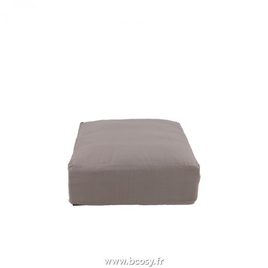 J-Line housses de chaises baches de protection Jolipa J Line Jline Housse Pour Pouf Monaco Lin Vieux Rose