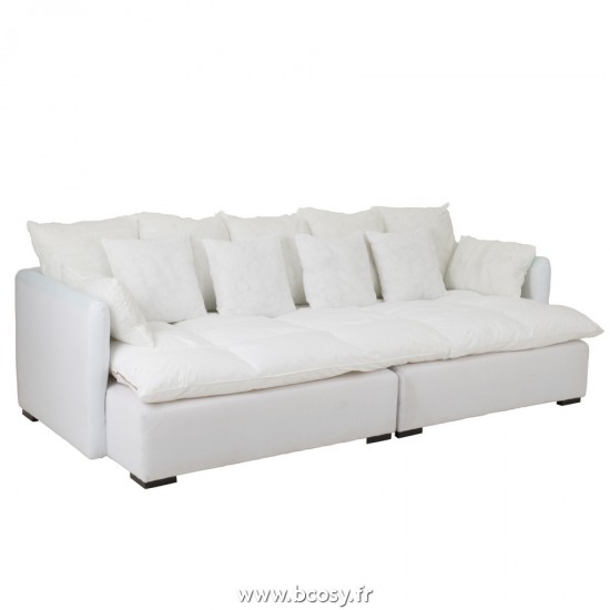 J Line Canape Nu 11 Coussins Beach Exclusif Housse L300xB140xH78 cm Jline 22215 by Jolipa 22215