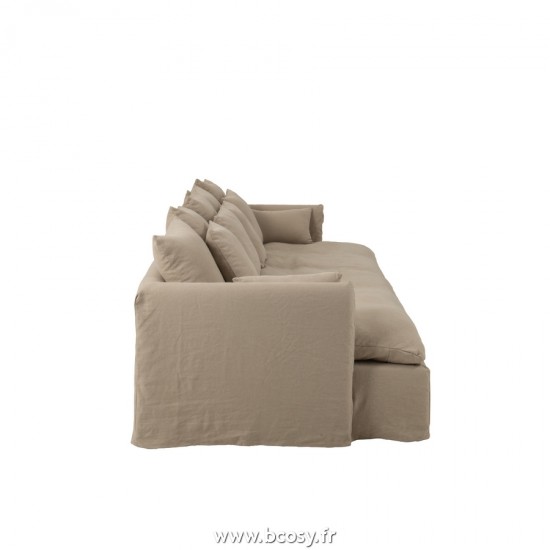 Jolipa J Line Jline Housse Canape 11 Coussin Beach Lin Naturel