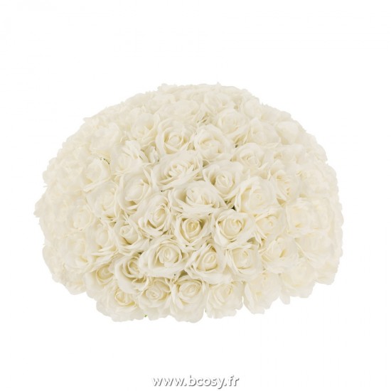 J-Line fleurs boules tissus Jolipa J Line Jline Boule De Fleurs 1 2 Rose Plastique Blanc Large
