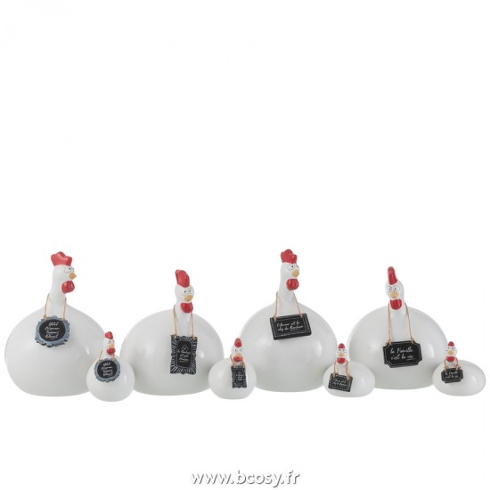 J-line 22353 Jolipa JLine figurines poules chats j line