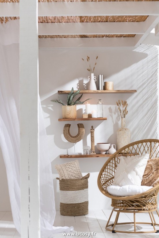 Jolipa J Line Jline Cachepot Foret Ciment Beige Extra Large