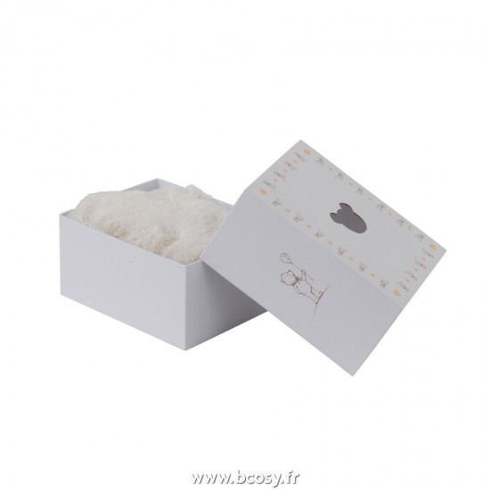 Jolipa J Line Jline Tapis Tete D Ours Polyester Blanc