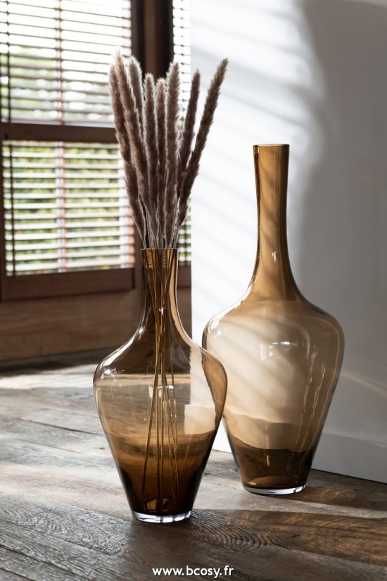 Jolipa J Line Jline Vase Joni Verre Ambre Large