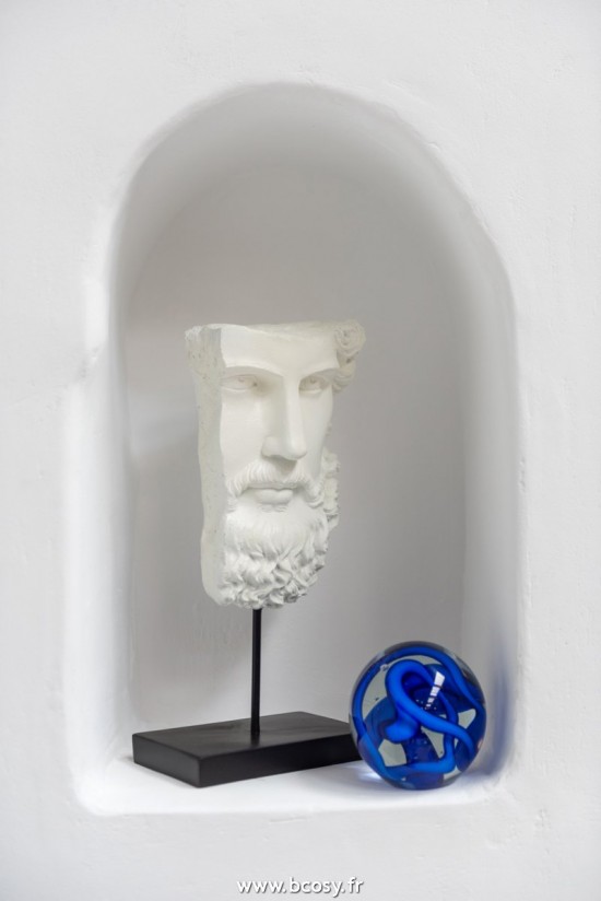 Jolipa J Line Jline Presse Papier Guirlande En Verre Bleu Small