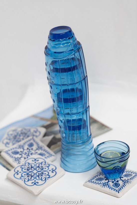 Jolipa J Line Jline Verre Poisson Verre Bleu