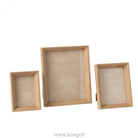 J-Line cadre cadres photo Jolipa J Line Jline Cadre Photo 20X25Cm Profond Mdf Naturel