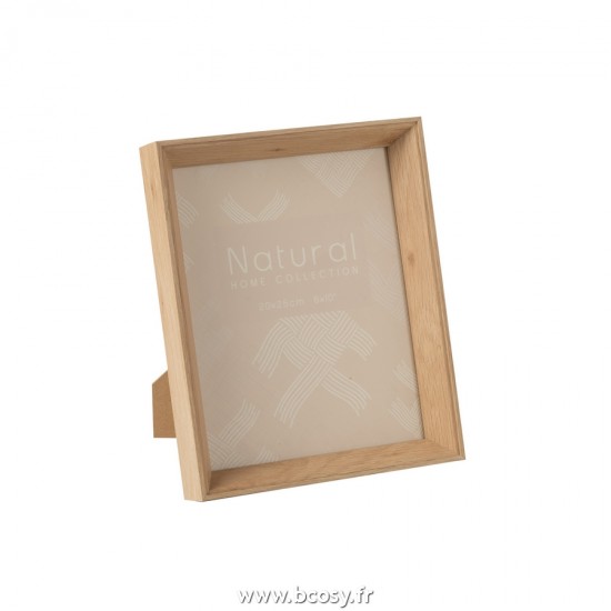 J Line Cadre Photo 20X25Cm Profond Mdf Naturel L23xB4xH28 cm Jline 23602 by Jolipa 23602