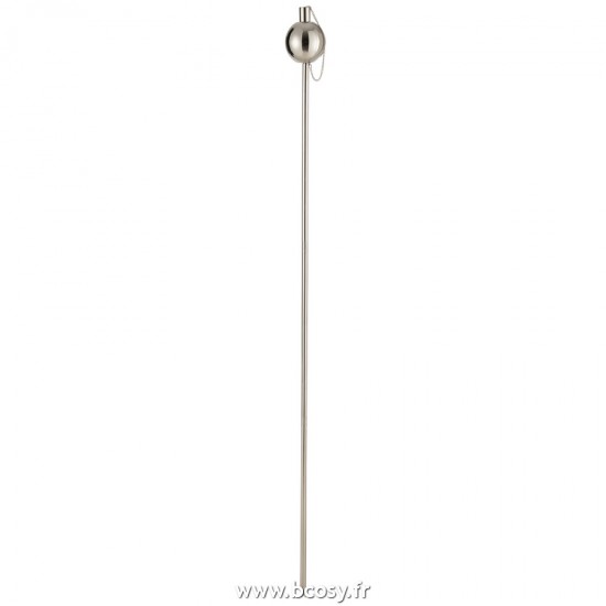 J Line Garden Torch Ball Stainless Steel Silver L10xB10xH150 cm Jline 23785 by Jolipa 23785