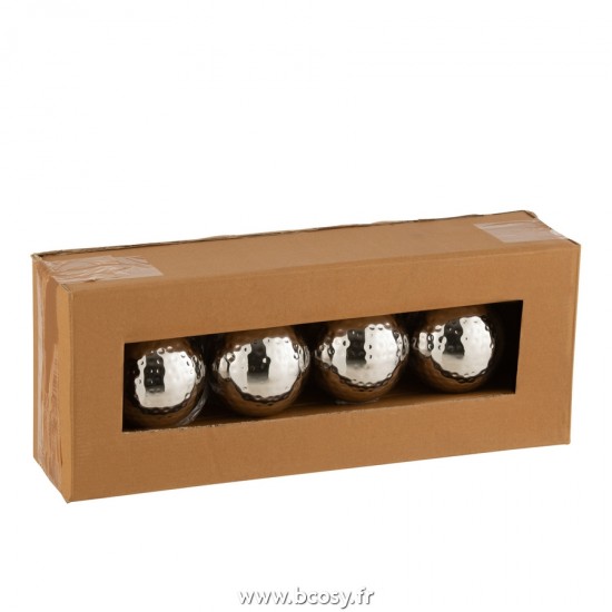 Jolipa J Line Jline Garden Torch Ball Hammered Stainless Steel Silver