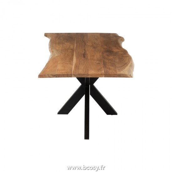 J-Line tables a manger de repas Jolipa J Line Jline Table A Manger Gerard Grande Acacia Bois Naturel