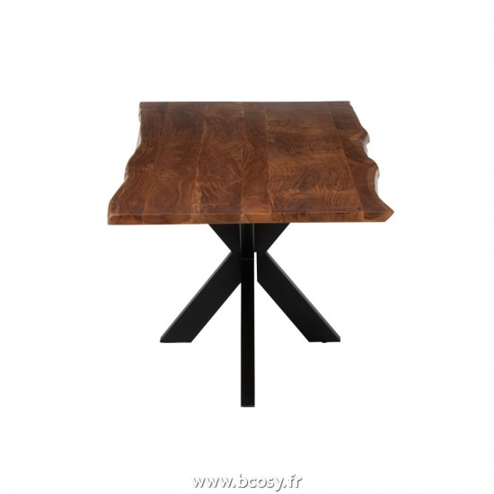J-Line tables a manger de repas Jolipa J Line Jline Table A Manger Gerard Acacia Bois Marron